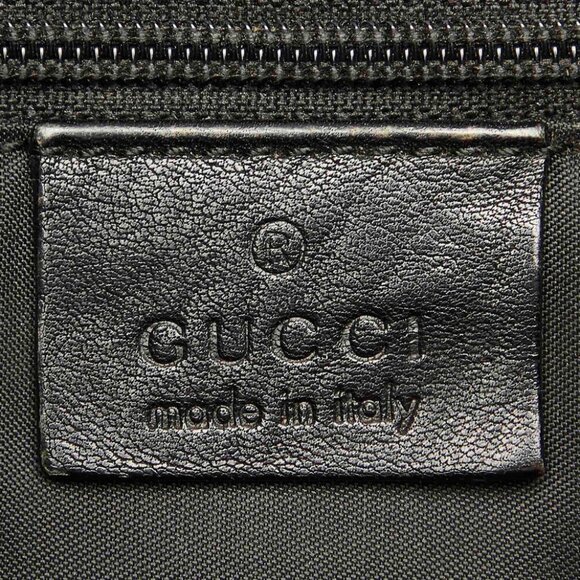Gucci Black Bamboo Drawstring Leather Shoulder Bag, Pre-owned - Picture 8 of 11